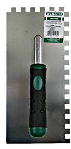 STALCO ZAHNKELLE 10x10mm Zahnspachtel Glättekelle Putzkelle Fliesenkelle Kelle