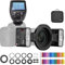 Godox MF12 MF12-K2 Flash Macro avec déclencheur Xpro-C pour Canon, Flash TTL Hors caméra Speedlite 12 W, contrôle sans Fil 2,4 G, Mode TTL/M, Batterie au Lithium 3,7 V/6,29 W intégrée
