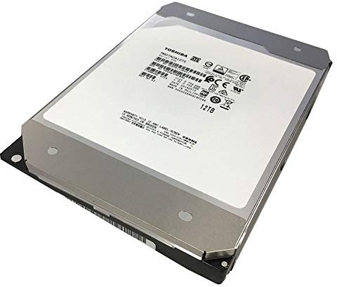 TOSHIBA Internal Hard Disk Server for NAS 3.5 Enterprise HDD 12TB SATA 6 Gbit/s 7200rpm 3 Year Warranty MG07ACA12TE (Renewed)
