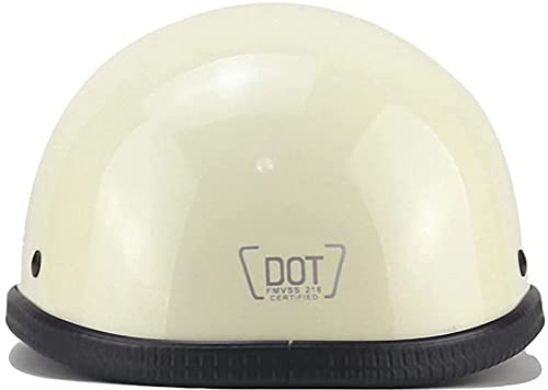 Motorradhelm Retro Halbschalenhelm ECE Zertifizierung Jethelm Mit Schnellverschluss Halbschale Brain-Cap Sturzhelm Herren Damen Mit Sonnenblende Roller Helm 2,XL