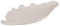 EGLO LIVING Dekoschale Forleyet, elegante Schale zum Dekorieren im Blatt-Design, Metallschale handmade aus Aluminium in Creme, 44 x 23 cm
