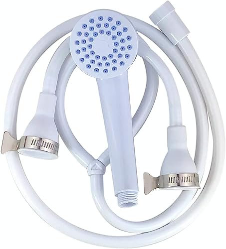 Home Flair Portable Shower | Push On Tap Shower Head and Hose | Shower Attachment for Bath Taps | | Dog Shower | Camping Shower (1.7M Long. Fits a 2cm Wide Hot & Cold Tap)