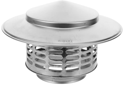 Hemobllo Tappo Canna Fumaria in Acciaio Inox 7.3 Pollici Copertura Antipioggia a Ombrello Per Esterno Protezione Da Uccelli E Detriti