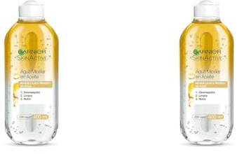 GARNIER Skin Active, Agua micelar (piel grasa, en aceite waterproof) - 400 ml. (Paquete de 2)