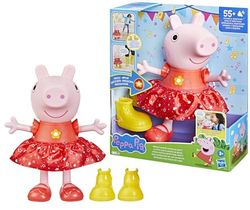 Peppa Pig, Muñeca La Fiesta de Charcos de Barro - Versión Francesa, Rosa