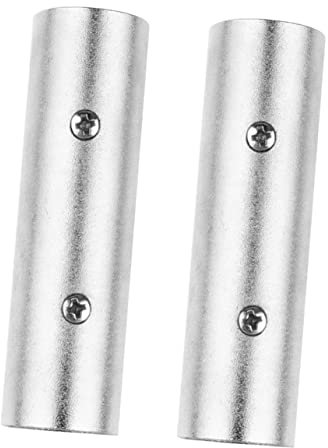 DIYEAH 2pièces Connecteur XLR Mâle vers Mâle Broches Adaptateur De Ligne De Microphone