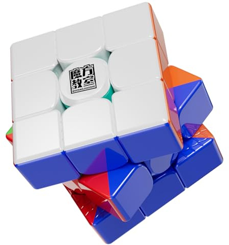 Moyu RS3M V5 SE 3X3 Speed Magic Cube 3 x 3 x 3, Stickerless Magnetic 3 x 3 Cube Smooth Easy to Turn, for Competition Training and Birthday Gifts (Magnetic Version)