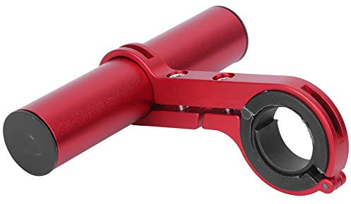 MAGT Fahrradlenker Erweiterung, Multifunktion Fahrrad Lenker Erweiterung 10cm Fahrradlenker Verlängerung für Mountainbike Rennrad(Rot)