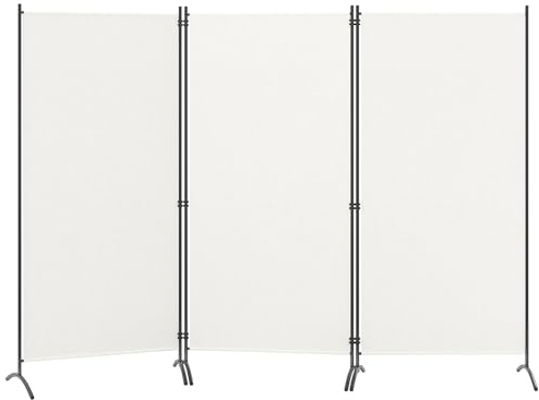 GIANTEX Separe Divisorio Paravento 260 x 183 cm, Pannelli Divisori per Interni, Balcone, Giardino, Pieghevole con Piedini Stabili, Installazione Semplice, 4 Colori