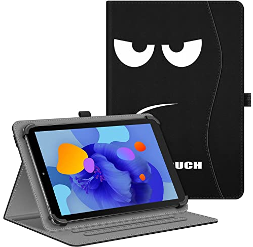 Fintie Tablet Universal Hülle für Whitedeer/DOOGEE U10/Tab A9/MUISOO/TPZ/Vekoy 10 Zoll, DOOGEE U11 Pro/Tab G6/A9+/Blackview Tab 90 11 Zoll, Multi-Winkel Hülle Universal für 9-11 Tablet, Dont Touch