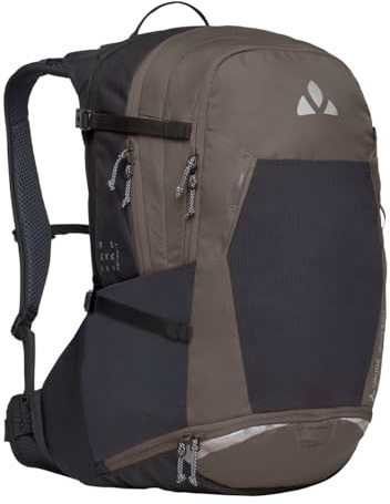 VAUDE Fahrrad Rucksack Bike Alpin 23+5, 28 Liter Volumen, komfortabler, belüfteter Netzrücken, mit Trinkblasenfach, coconut, Einheitsgröße