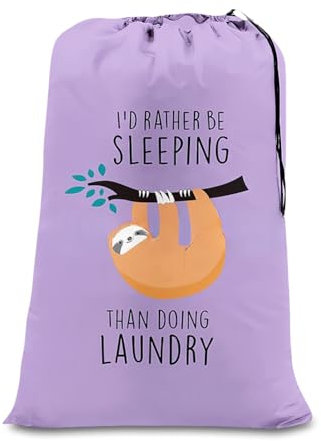 flintronic Sacchi da Biancheria Grandi, 120L Sacco Portaoggetti Pieghevole, Sacchetti per Vestiti Sporchi, con Chiusura a Coulisse, per Viaggio/Bagno/Camera da Letto/Dormitorio (61×91 cm)