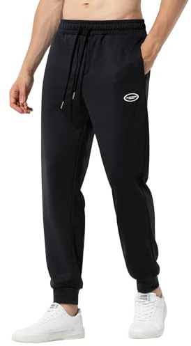 Mauro Kane Pantalones Deportivos Hombre Pantalon Chandal con Bolsillos Cremallera Deporte Running Jogger Largo Pantalones