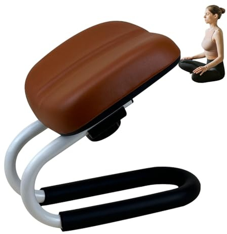 Générique Meditationspall, bönbänk | Metallram Yogapall justerbar höjd, halkfri benärm, meditationstillbehör, bärbar stol för