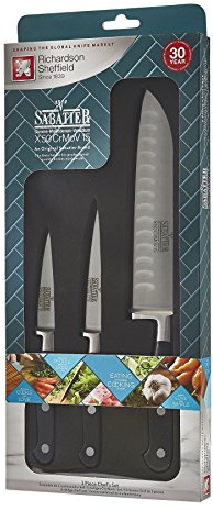 Richardson Sheffield V Sabatier X50CrMoV15 Stainless Steel 3 Piece Kitchen Knife Set