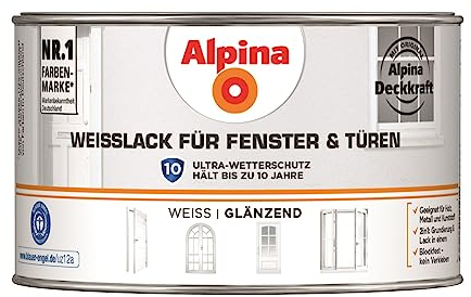 Alpina Weißlack für Fenster & Türen 300ml glänzend
