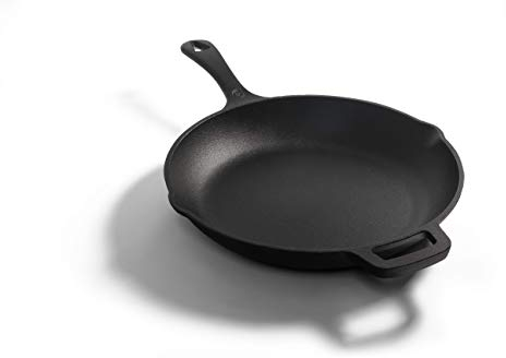 Commercial CHEF 10 Inch Cast Iron Skillet, Pre-Seasoned Cast Iron Pan with Dual Pour Spouts