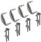 Cesta para lavavajillas Trasero/Delantero Riel Tapón Clips X8 Para Lamona & Beko