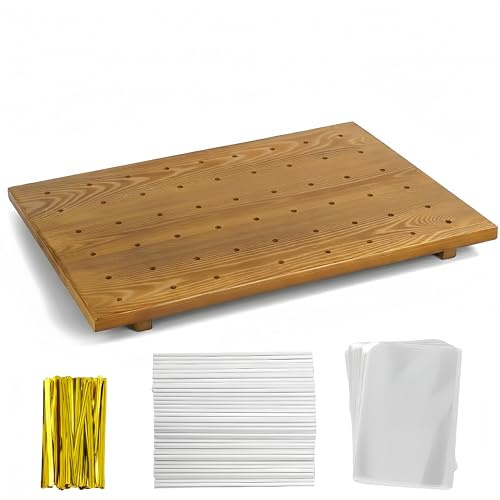 Relaxing Garden 48-Hole Wooden Cake Pop Stand Kit with Accessories