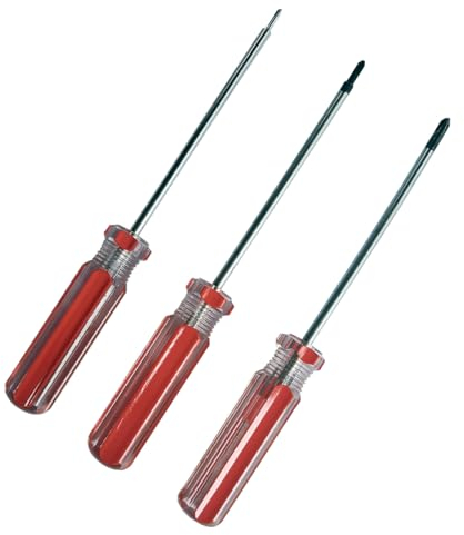 Uacen Juego de destornilladores de ajuste fino en forma de Y, con puntos magnéticos y puntas, 3 piezas, Y000 (1,5 mm) Y00 (2 mm) Y0 (3 mm)