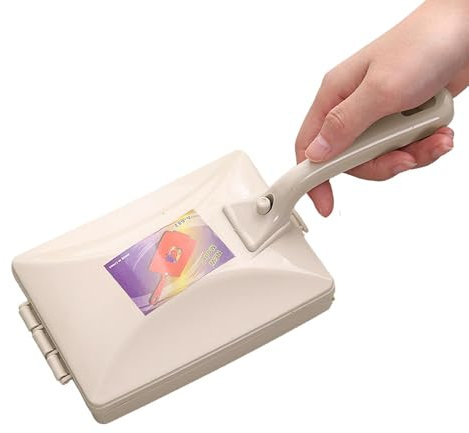 Teppichkehrer, Hand-, Teppich-Reinigungsbürste, Teppich-Scheuerbürste, Doppelrollen-Werkzeug mit langem Griff, Werkzeug zum Entfusseln von Kleidung, Bettkehren und Staubentfernung