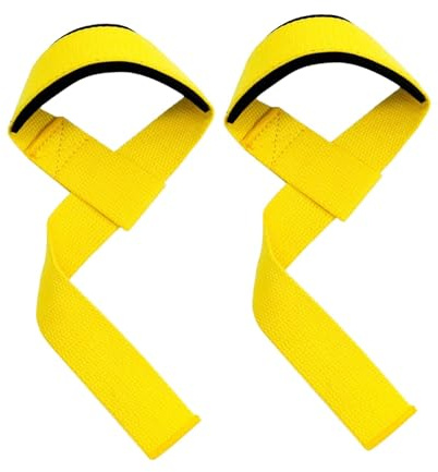 Perfeclan 1 par de Correas de Levantamiento de Pesas, Vendas de Soporte para muñecas, Correas de muñeca Resistentes con Agarre de Mano para Gimnasio,