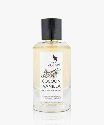 Cocoon Vanilla Eau de Parfum 100 ml – Kokos, Weißer Pfirsich, Tiaré & Madagascar Vanille – Süßer, warmer Gourmand-Damenduft aus Dubai (Cocoon Vanilla)