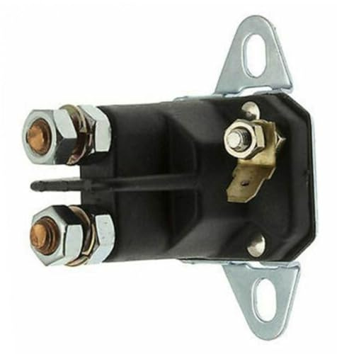 Interrupteur solénoïde universel Compatible avec tondeuse à gazon, adapté aux poteaux de 1/4 pouces, démarreur, pièces de tondeuse à gazon, accessoires de jardin