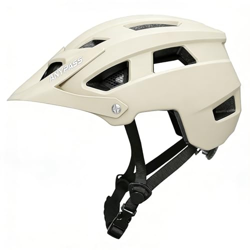 Casco de bicicleta de montaña para adultos, hombres y mujeres, ultra cómodo, súper ligero, accesorios de ciclismo MTB con ajuste ajustable y visera solar extraíble