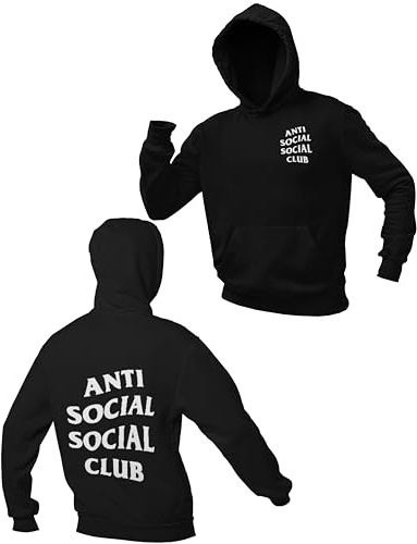 Graphic Impact Sweat à capuche Anti Social Social Club, Noir , 9-11 Years