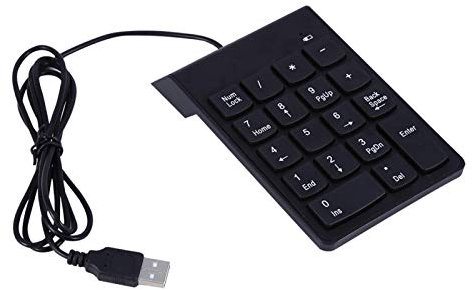 Kuuleyn Tastierino numerico usb, mini tastierino numerico tastierino numerico 18 tasti tastiera tastierino numerico usb tastierino macro tastierino numerico tastiera per laptop desktop pc pro