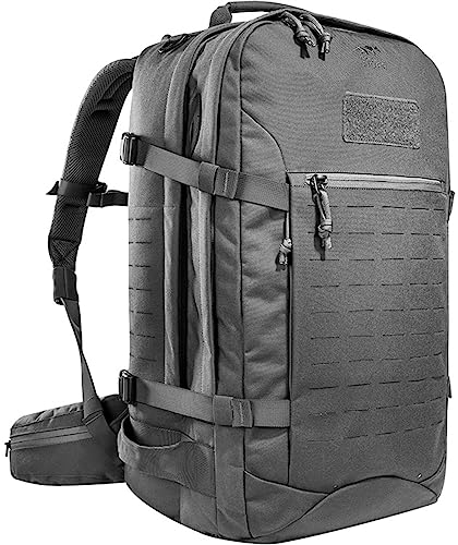 Tasmanian Tiger TT Rucksack Mission Pack MKII Molle-Kompatibler Outdoor Wander-Rucksack mit vielen Fächern 37 Liter Volumen (Titan Grey)