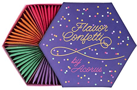 ACORUS | Aromi Assortimento Di Tè Confetti | Set regalo con scatola | Festeggia con 6 gusti diversi | Ampia selezione per varie occasioni | 60 bustine di tisane