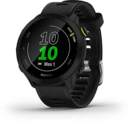 Garmin Forerunner 55, GPS Running Watch with Daily Suggested Workouts, Up to 2 weeks of Battery Life, Black (Renewed)