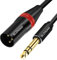 SLDXIAN XLR auf Klinke 6,35mm Mikrofonkabel, Balanced Stereo 1/4 Zoll TRS Stecker auf XLR Stecker für Gitarre, Lautsprecher, Verstärker, Bühne, DJ (15M, Male)