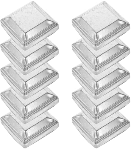 Angoily Pfostenkappen Aus Metall Abdeckung 86 X 86mm 10 Stück Zaunpfostenkappen Für Den Außenbereich Pyramidenkappenenden Dekorative Pfostenabdeckungen Für Den Garten Und Hof