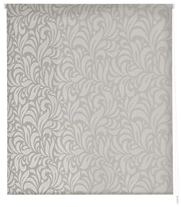Estoralis MYRCELLA | Estor Enrollable Diseño Moderno | Translúcido Jacquard | Color Gris | 120 x 255 cm (Ancho/Alto) Tamaño Tela 117 x 250 cm | Estores para Ventanas y Puertas