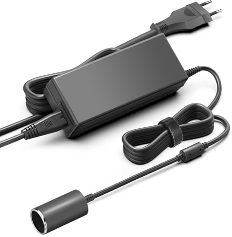 KFD Netzteil 13V KFZ Netzadapter Ladegerät für Dometic CDF18 Kompressor-Kühlbox Kühlschrank Ersatz CoolPower EPS 817, AEG Automotive Spannungswandler KA6 230V auf 12V mit Zigarettenanzünderbuchse 91W