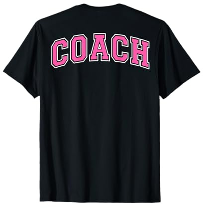 Coach Sports Trainer Vintage Rose Blanc sur le dos T-Shirt