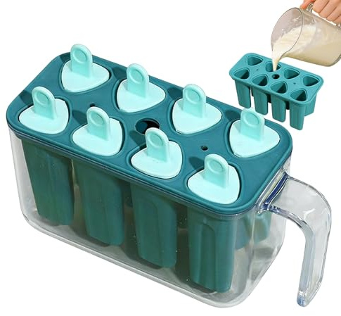 Moldes reutilizables para hacer cubitos de hielo, bandeja de liberación fácil, máquina de tratar el hielo con palos, de yogur para niños para adultos, de yoga en casa, , bar, cocina
