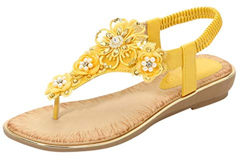 Generisch Sandalias de dedo para mujer con correa en el talón, separadores de dedos para mujer, sandalias elegantes de verano para mujer, sandalias de verano anchas, sandalias de tiras con tirantes