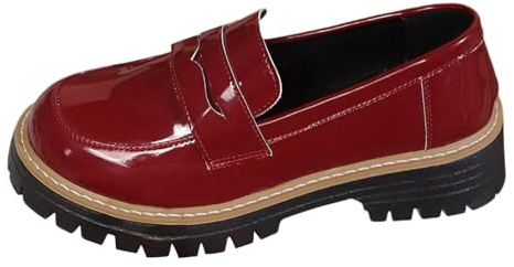 Traditional shoes for men and women, Haferl shoes, elegant costume shoes, medieval business outfit, perfect fit, traditional design for Oktoberfest and airy celebrations, O Red, 8.5 UK