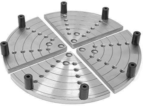 WEN LA432F 8-Inch Flat Lathe Chuck Jaws for Bowl Turning