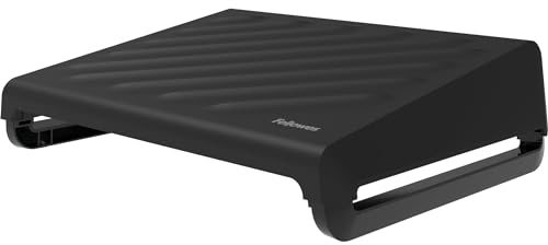 Fellowes Ergonomic Foot Rest - Breyta™ Adjustable Under Desk Foot Rest Stool for Office & Home - 100% Recyclable - 5 Year Warranty - Black