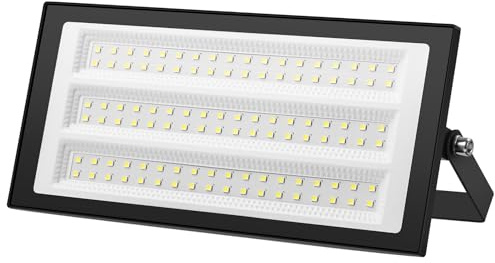 Strahler Außen 100W, Superhell 10000LM LED Scheinwerfer, 6500K Kaltweiß Fluter, IP66 Wasserdicht Flutlicht Aussenstrahler für Garten Garage Terrassen