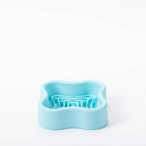 Silicone Slow Feeder Dog Bowl, Non-Slip Pet Food Bowl for Small & Medium Dogs Cats, Interactive Slow Eating Bowl, Puzzle Toy for Pets Food Training, Healthy Eating Aid, Anti-Choking