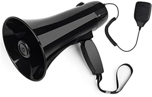 Megafon Bullhorn Handmegafon High Power Portable Support Mp3 Bullhorn-högtalare Utomhusaktiviteter Megafon för Demonstrationer