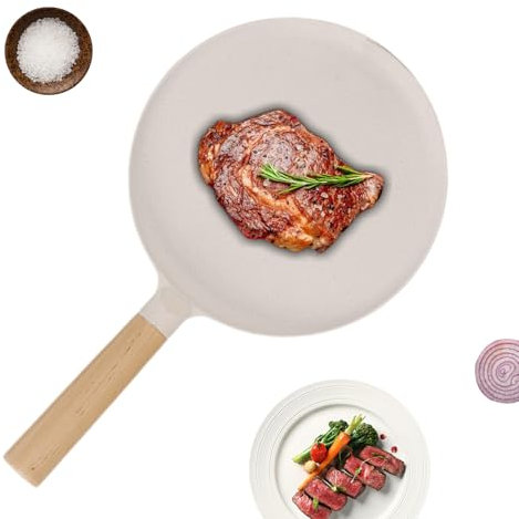 9.5 Pan di fratelli antiaderente - utensili da cucina pesanti in servizio al forno, Comal para estufa de inducción | padella leggera con funzione wafer per l'elettricità, induzione, fornello a g