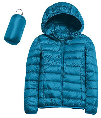 Générique Doudoune Legere Femme Légère a Capuche Femme Duvet Veste Doudoune à Capuche Courte Manteau Matelassée Pliable Blouson Doudounes Legeres Courtes Mi Saison Hiver