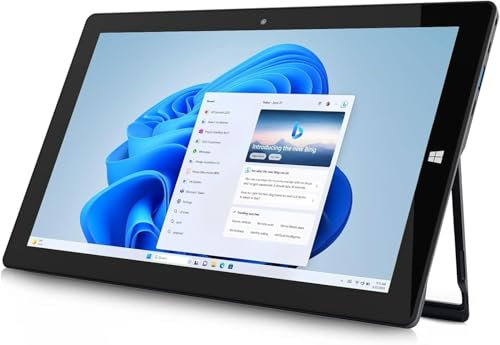 AWOW 10,1-Zoll Windows Tablet – 2-in-1 Mini Laptop mit Touchscreen, Intel N100, 12GB LPDDR5 RAM, 256GB SSD, Ohne Tastatur und Stift